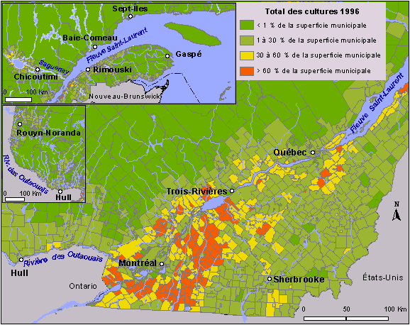 La production agricole québécoise en 1997