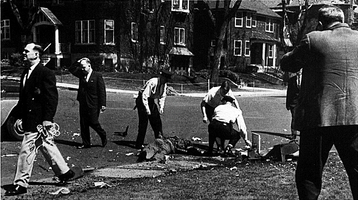 The FLQ set off a bomb in Westmount.