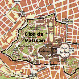 Plan de la Cité du Vatican