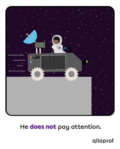 Astronaut driving without looking where he’s going.