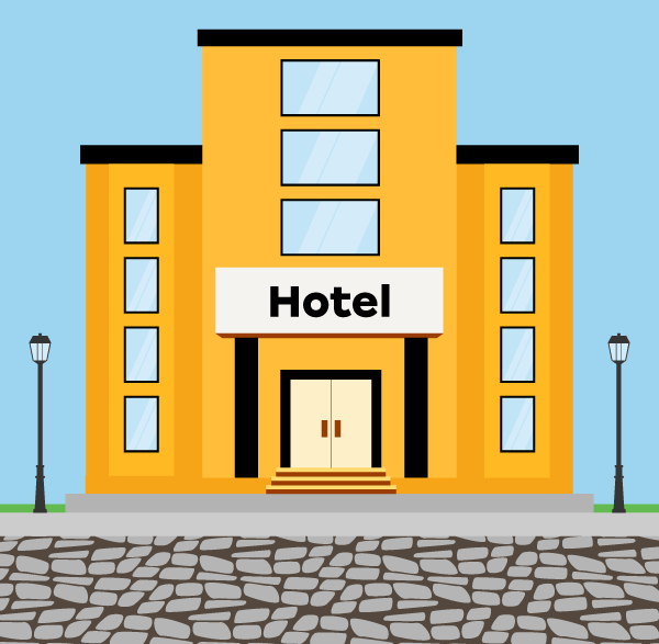 Illustration of a Hotel.