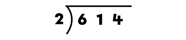 First step of a long division