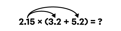 The distributive property.