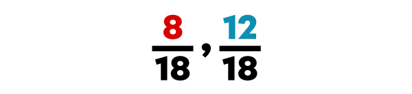 Exemple de comparaison de fractions lorsque les numérateurs et les dénominateurs sont différents -7