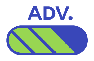 Progress bar with the abbreviation “ADV.”