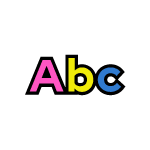 The letters a, b, c.
