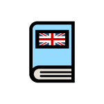Book with the Union Jack on it.