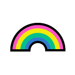 A rainbow.