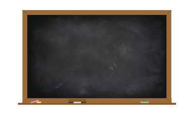 A chalkboard.