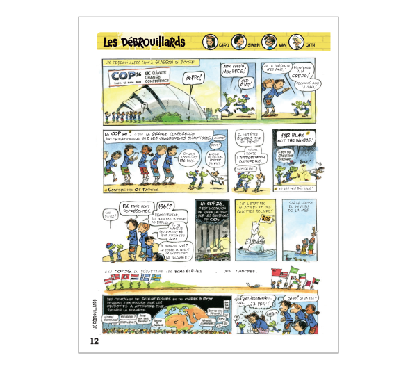 Un exemple de bande dessinée dans une revue.