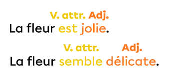 Exemples de phrases avec un adjectif après un verbe attributif.