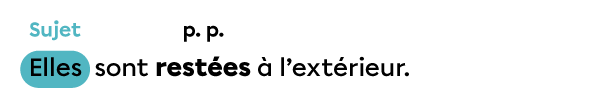 Exemple de phrase dans laquelle le sujet est identifié.