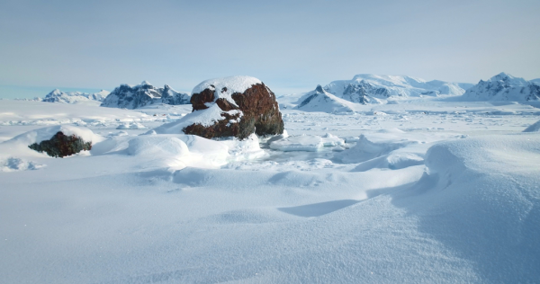 Paysage en Antarctique. 