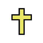 Pictogramme représentant une croix