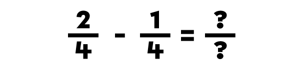 Exemple d’une soustraction de fractions dont les dénominateurs sont différents-5