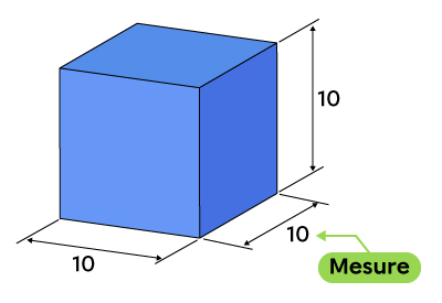 La mesure d’un cube en dessin technique