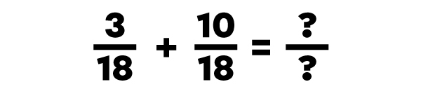 Exemple d’addition de fractions dont le dénominateur est différent-5