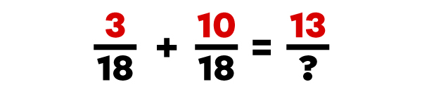 Exemple d’addition de fractions dont le dénominateur est différent-6