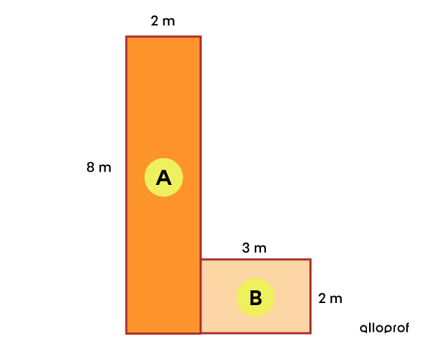 Exemple du calcul de l’aire figure complexe - 3