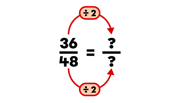 Exemple de fraction réduite en faisant plusieurs petites réductions-1