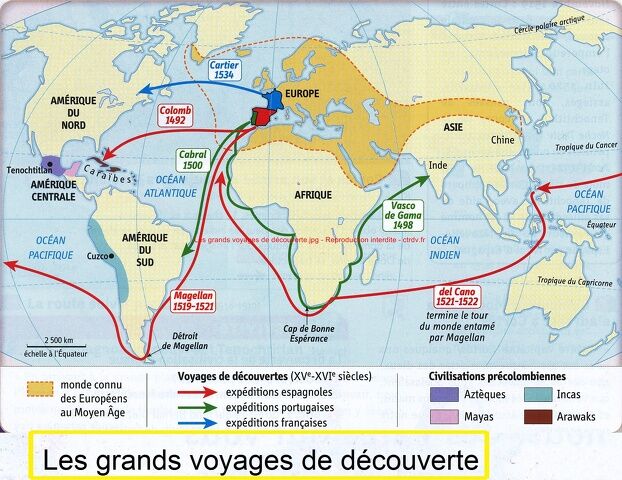 Les grands voyages d'exploration  Alloprof