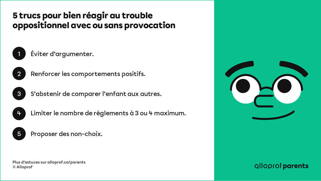 Qu'est-ce que le trouble oppositionnel avec ou sans provocation? | Alloprof