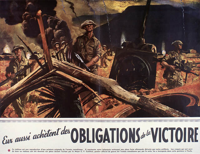 Several advertising campaigns were used to encourage people to buy victory bonds.