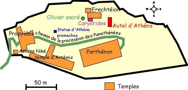 Plan de l'Acropole