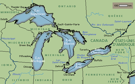 La Région Des Grands Lacs Américains Et Canadiens Alloprof 1840