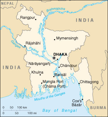 Territoire et hydrographie du Bangladesh