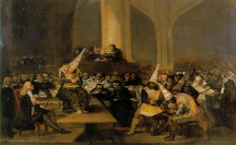 Peinture représentant l'Inquisition