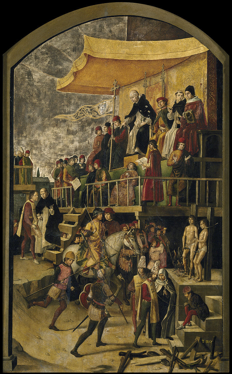 Peinture représentant l'Inquisition