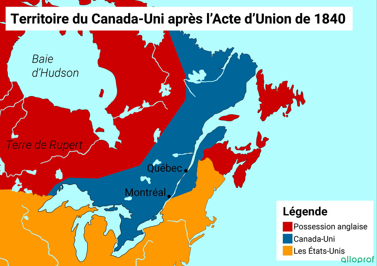 L'Acte d'Union (1840) et ses conséquences | Alloprof