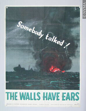 An example of a propaganda poster promoting censorship.