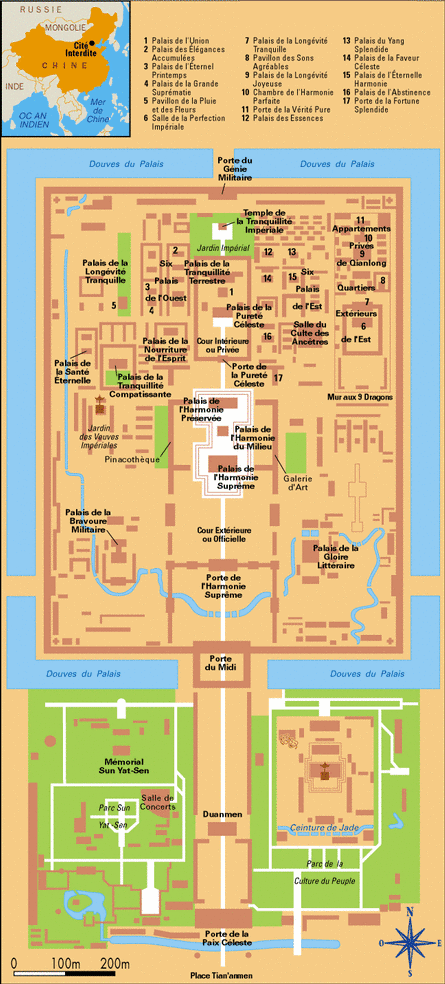 Plan de la Cité interdite