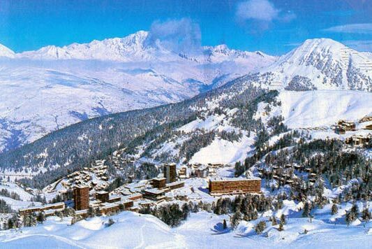 Vue sur la région de la Plagne