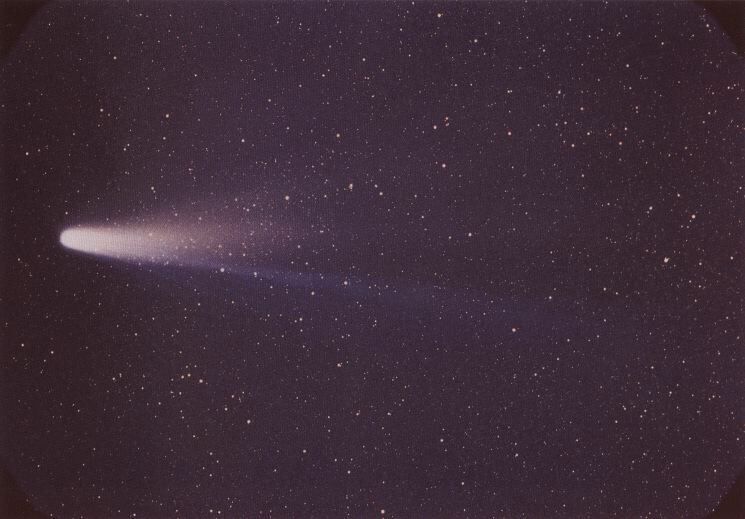 Halley’s comet photographed in 1986.