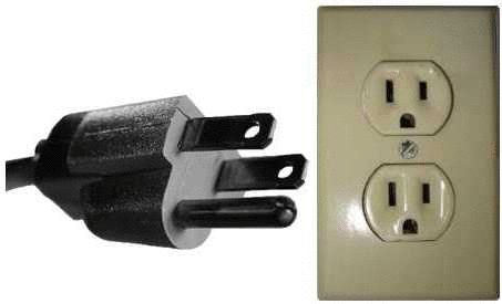 Power outlet and electrical cord