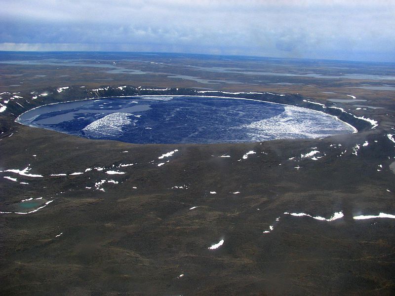 The Pingualuit crater in Quebec. 