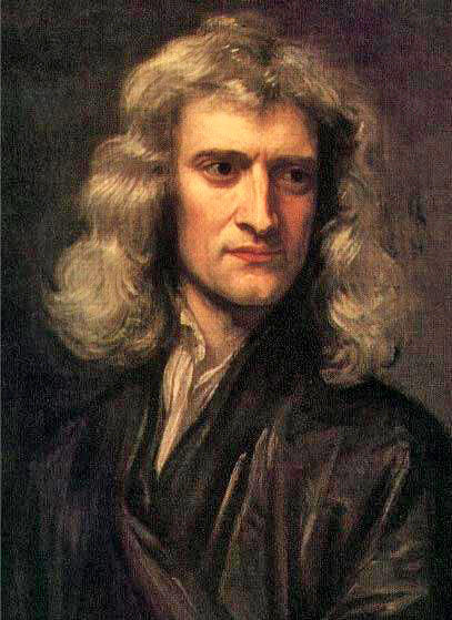 Portrait d'Isaac Newton à 46 ans