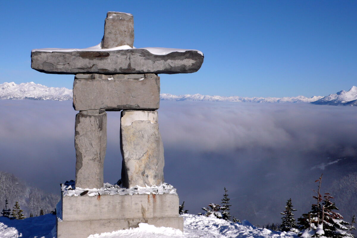 Un inukshuk