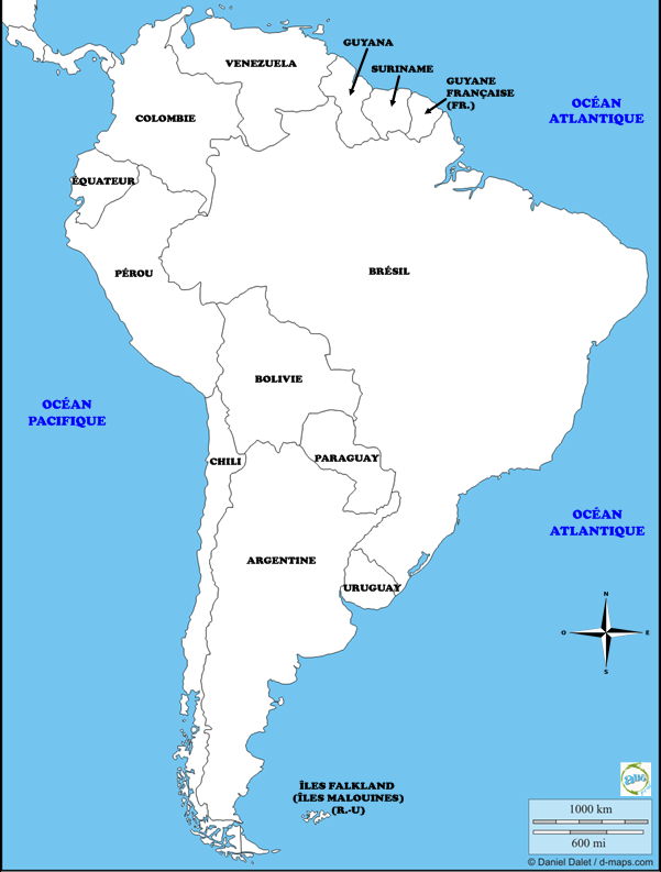 Amérique Du Sud Pays Et Régions Les régions du monde | Alloprof