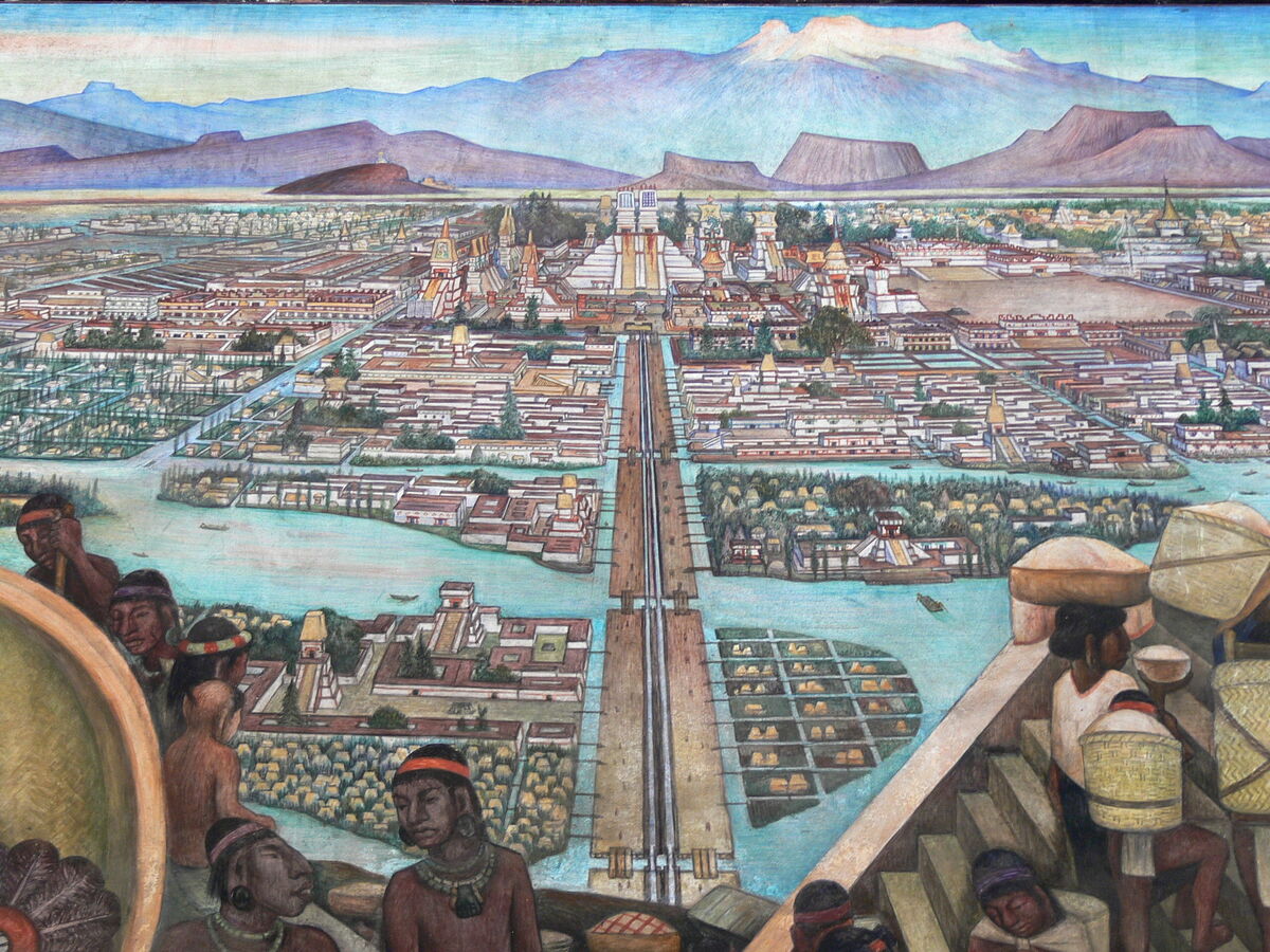 Une représentation de ce que Tenochtitlán pouvait être