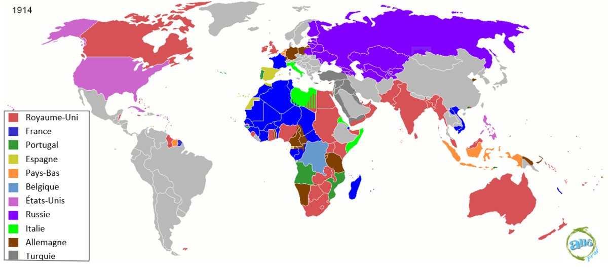 territoire africain 1914