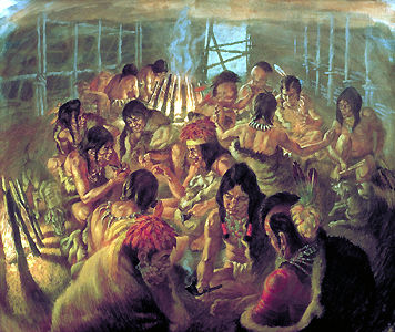 A council of elders meeting.