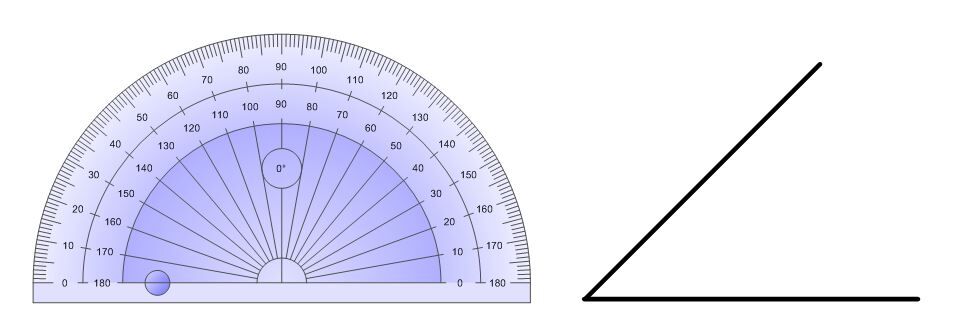 La Mesure D Un Angle Avec Le Rapporteur D Angle Alloprof