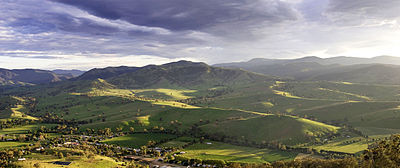 The hills of Swift Creek in Australia