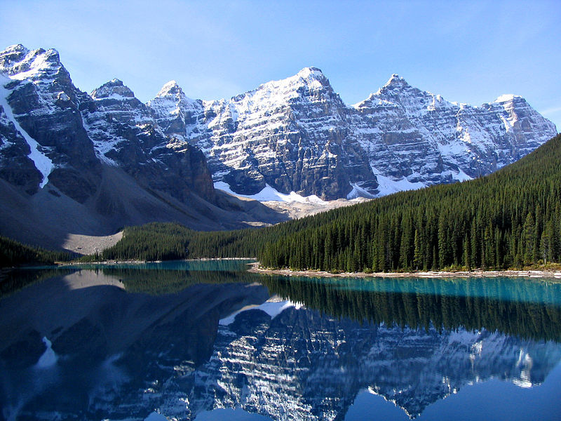 The Canadian Rockies mark the landscape of Alberta and British Columbia.