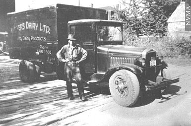 A milkman’s truck.