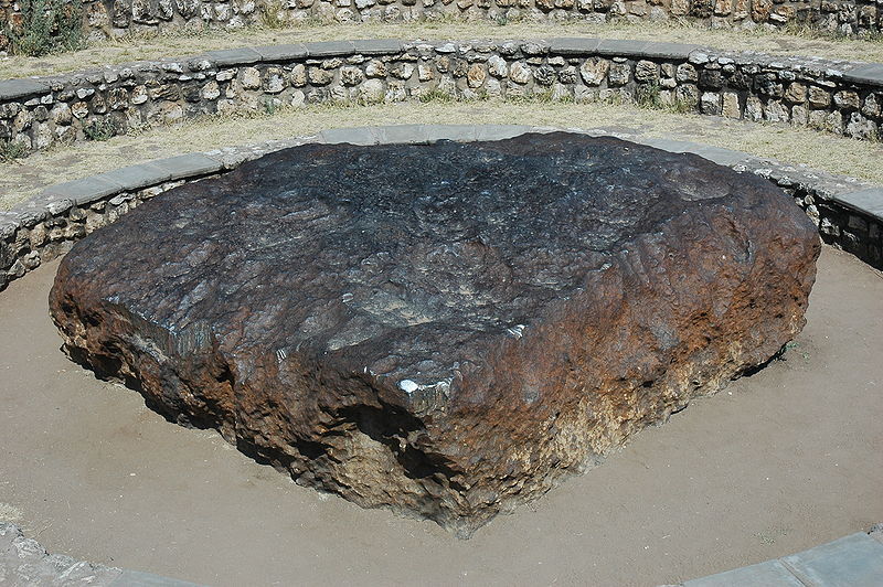 The Hoba meteorite discovered in Namibia.